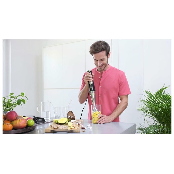 Braun MultiQuick 9 MQ 9187XLI 0.6 Litri Frullatore ad Immersione 1200W Nero-Acciaio Inossidabile