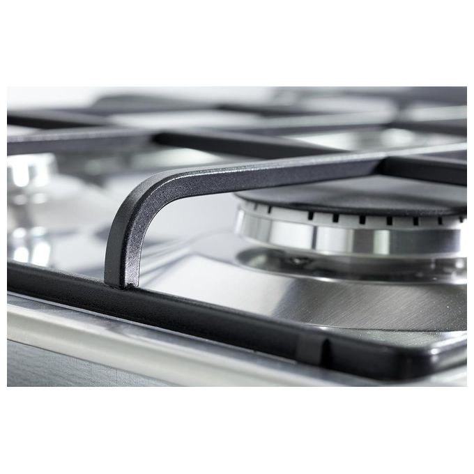 De Longhi SLF 4R60 LX Linea Slim-Lite Piano cottura a Gas 4 Fuochi 60 cm Acciaio Inox