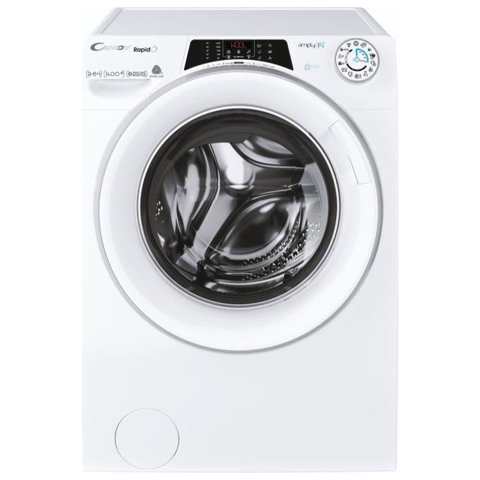 Candy ROW4964DWMSE-1-S Rapido' Lavasciuga Classe energetica D (A) Capacita' di carico 9-6Kg Centrifuga 1400 giri Motore Inverter BPM Wi-Fi + Bluetooth