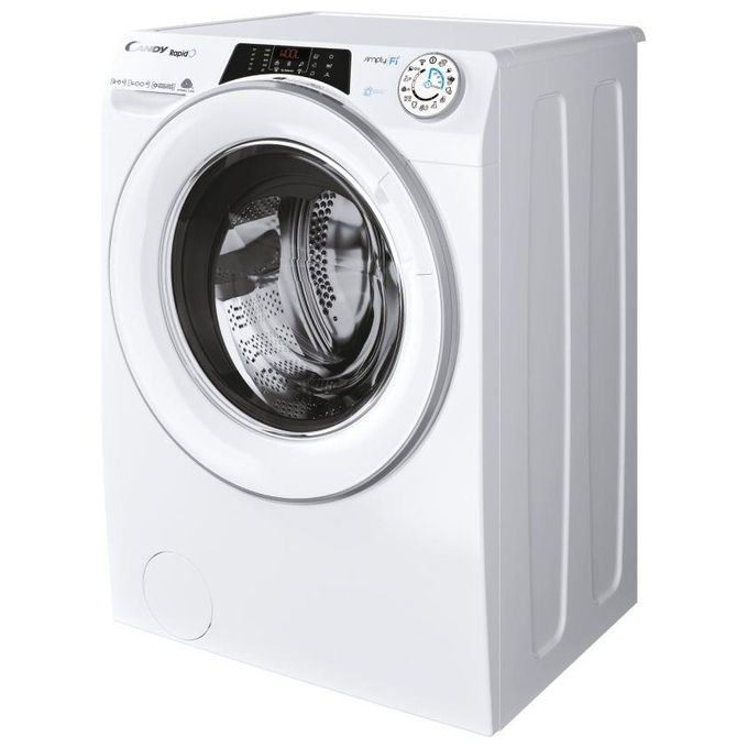 Candy ROW4964DWMSE-1-S Rapido' Lavasciuga Classe energetica D (A) Capacita' di carico 9-6Kg Centrifuga 1400 giri Motore Inverter BPM Wi-Fi + Bluetooth