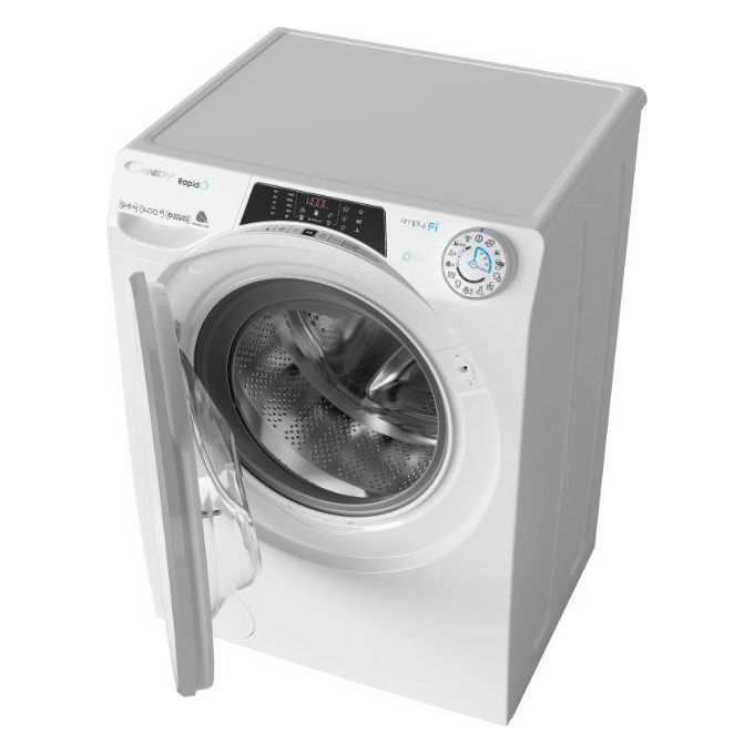 Candy ROW4964DWMSE-1-S Rapido' Lavasciuga Classe energetica D (A) Capacita' di carico 9-6Kg Centrifuga 1400 giri Motore Inverter BPM Wi-Fi + Bluetooth