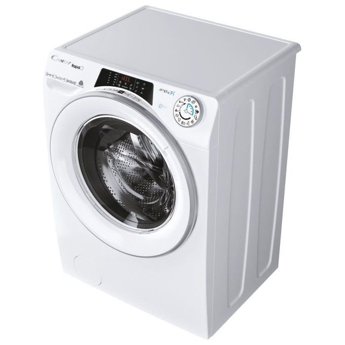 Candy ROW4964DWMSE-1-S Rapido' Lavasciuga Classe energetica D (A) Capacita' di carico 9-6Kg Centrifuga 1400 giri Motore Inverter BPM Wi-Fi + Bluetooth