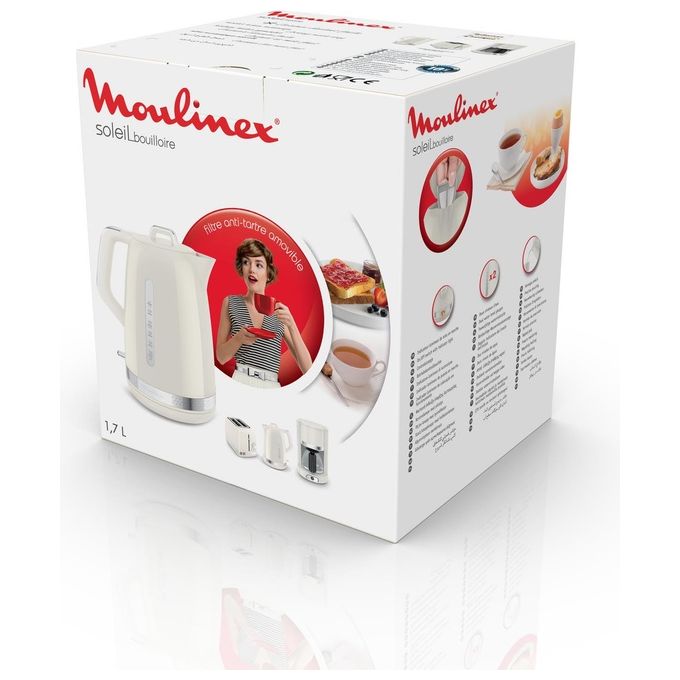 Moulinex Bollitore Soleil Avorio 17 Litri Base Girevole a 360 Gradi