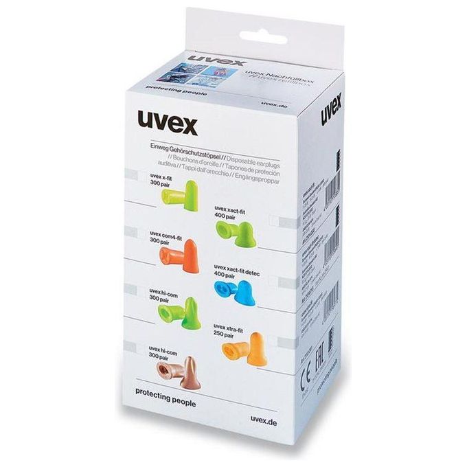 Uvex Protezione per le Orecchie Com4-Fit One 2 Click   Dispenser
