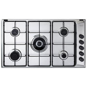 De Longhi FLA 59 DD Linea Family Piano cottura a Gas 5 Fuochi Bruciatore Tripla Corona 90 cm Acciaio Inox