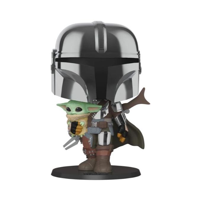 Funko Personaggio Collezione Funko Pop! Heroes Star Wars The Mandalorian Chrome Ar 10380