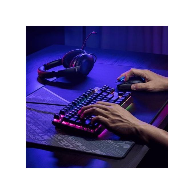 Asus ROG Strix Go Wired Gaming Headset (AI Noise-Canceling Mic, Discord Certified Mic, 40mm Drivers, Hi-Res Audio, USB-C, Lightweight, For PC, Mac, Switch, PS4, PS5 and Mobile Devices)- Black