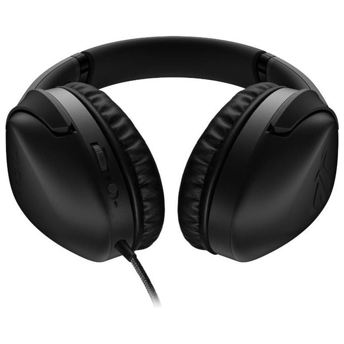 Asus ROG Strix Go Wired Gaming Headset (AI Noise-Canceling Mic, Discord Certified Mic, 40mm Drivers, Hi-Res Audio, USB-C, Lightweight, For PC, Mac, Switch, PS4, PS5 and Mobile Devices)- Black