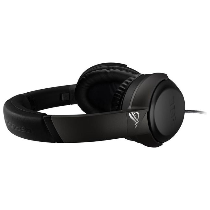 Asus ROG Strix Go Wired Gaming Headset (AI Noise-Canceling Mic, Discord Certified Mic, 40mm Drivers, Hi-Res Audio, USB-C, Lightweight, For PC, Mac, Switch, PS4, PS5 and Mobile Devices)- Black