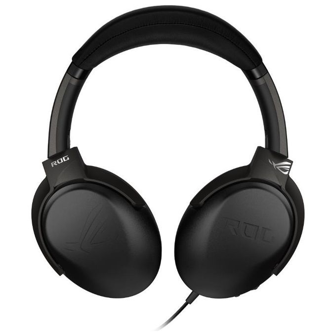 Asus ROG Strix Go Wired Gaming Headset (AI Noise-Canceling Mic, Discord Certified Mic, 40mm Drivers, Hi-Res Audio, USB-C, Lightweight, For PC, Mac, Switch, PS4, PS5 and Mobile Devices)- Black