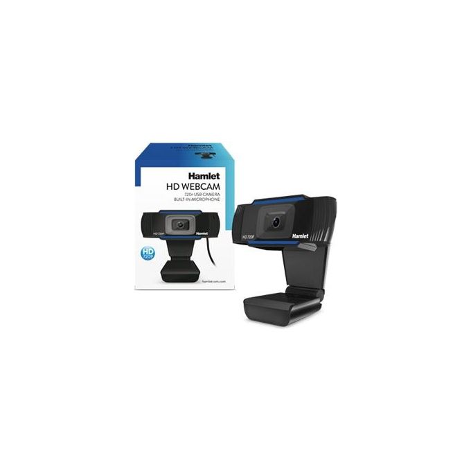 Hamlet HWCAM720 Webcam Hd Usb con Microfono Integrato Risoluzione 720p