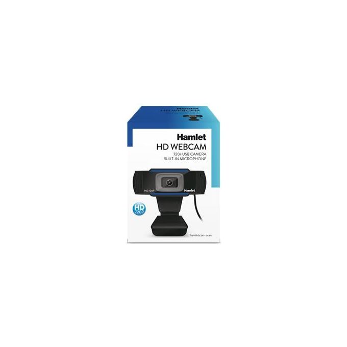 Hamlet HWCAM720 Webcam Hd Usb con Microfono Integrato Risoluzione 720p