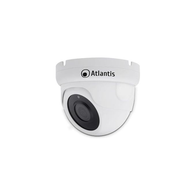 Atlantis Videocamera IP Poe Dome Bianca 5mp Ip66 Cmos 1-2.8' Ottica Fissa 36mm