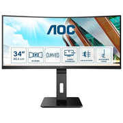 AOC Monitor 34'' LCD VA Curvo Gaming CU34P2A 3440X1440 QHD Tempo di Risposta 1 ms