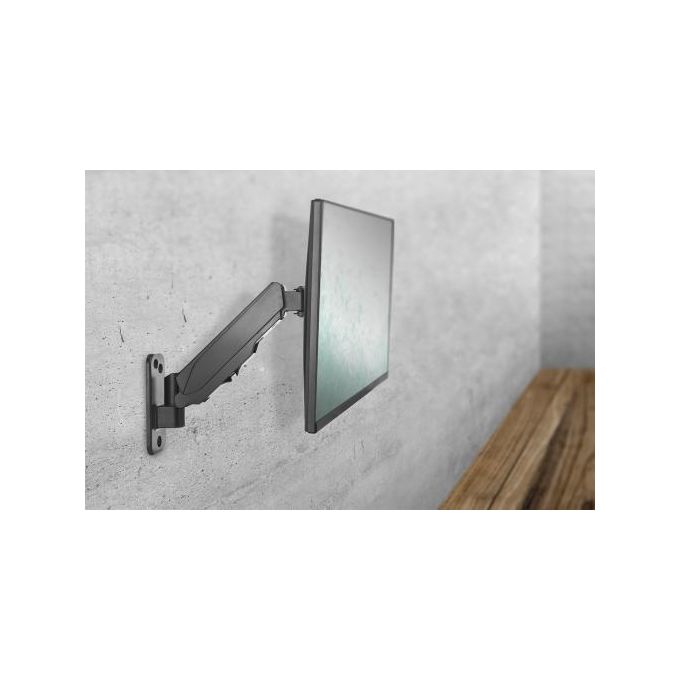 Digitus Supporto Universale per Monitor con Molla a Gas per Installazione a Muro