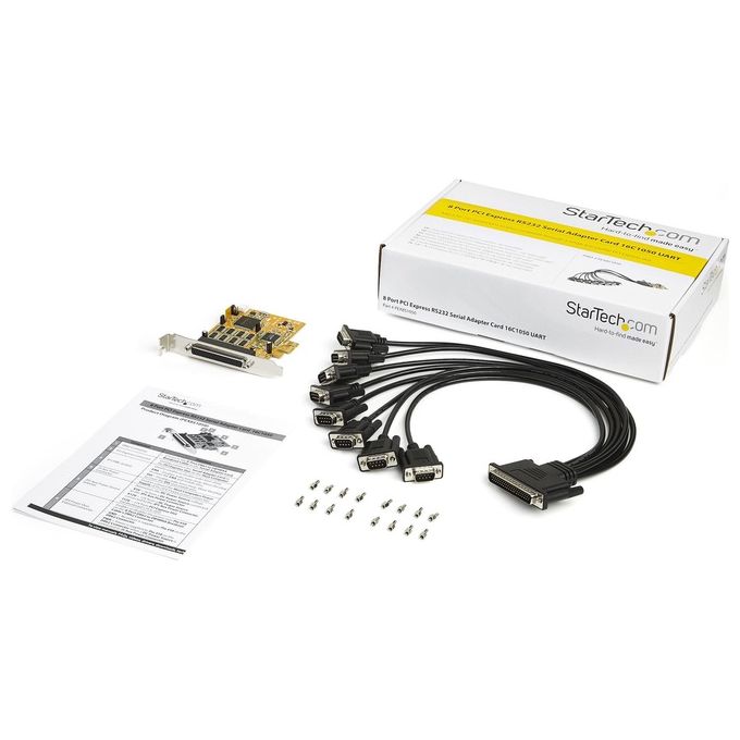 StarTech.com Scheda Seriale PCI Express a 8 Porte Scheda Adattatore Seriale PCIe RS232