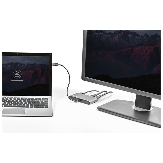 StarTech.com TB3DKM2HDL Thunderbolt 3 Mini Dock TB3 Docking Station per 2 Monitor HDMI 4K 60Hz