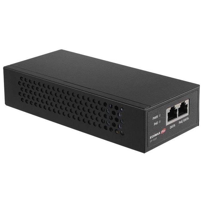 Edimax GP-102IT Adattatore Poe e Iniettore 10 Gigabit Ethernet 100 Gigabit Ethernet