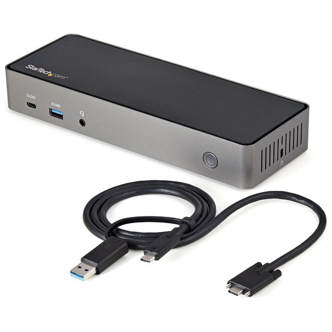 StarTech.com DK31C3HDPDUE Usb-C e Usb-A Dock Docking Station Universale Triplo Monitor DisplayPort e Hdmi 4K 60Hz 85W Power Delivery
