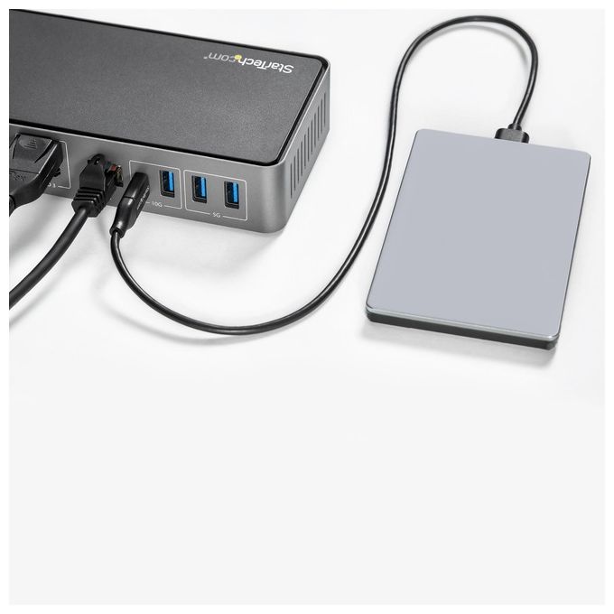 StarTech.com DK31C3HDPDUE Usb-C e Usb-A Dock Docking Station Universale Triplo Monitor DisplayPort e Hdmi 4K 60Hz 85W Power Delivery
