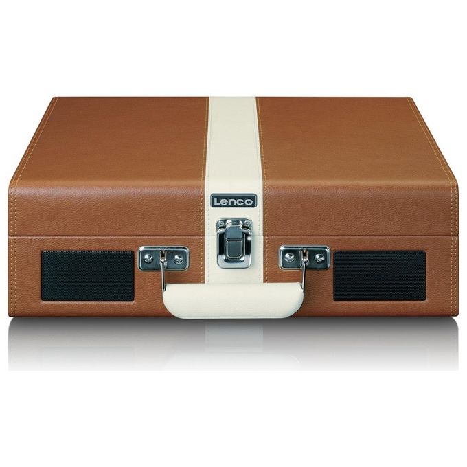 Lenco Giradischi TT120BNWH Classic Phono Design Retro' in Legno Marrone con Funzionalita' Avanzate