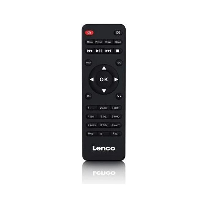 Lenco MC-250 Impianto Compatto con WLan Radio Digitale con DAB+ e Wi-Fi Radio FM Lettore Cd-Mp3 Nero