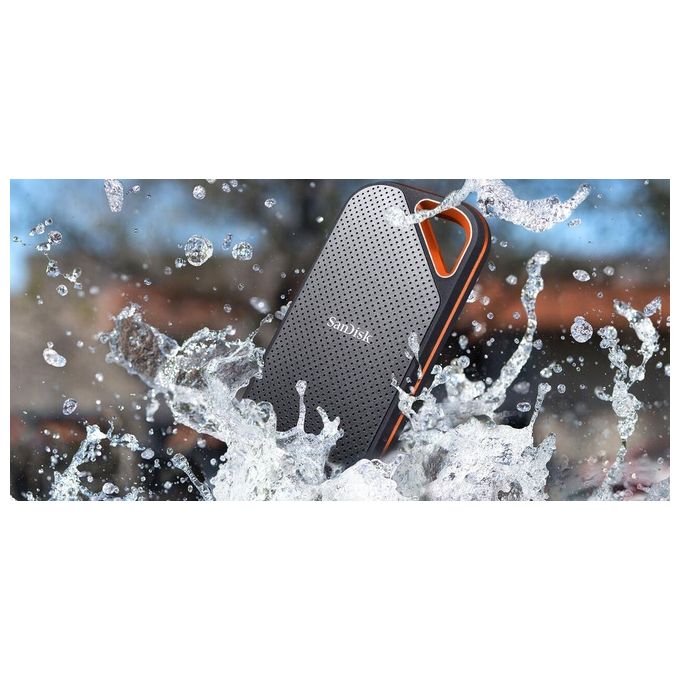SanDisk Extreme PRO Portable V2 Ssd Crittografato 1Tb Esterno Portatile USB 3.2 Gen 2x2 256 bit AES