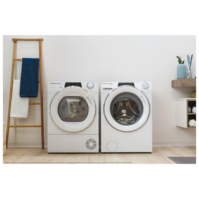 Candy RO14126DWMSE-S Rapido' Lavatrice Carica Frontale Snap and Wash Controllo vocale Classe energetica A+++ Capacita' di carico 12 kg Centrifuga 1400 giri Motore Inverter Wifi