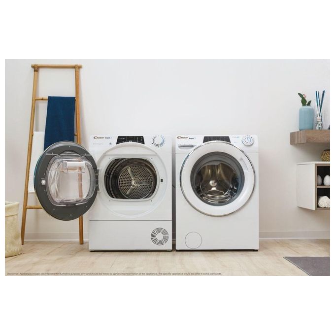 Candy RO14126DWMSE-S Rapido' Lavatrice Carica Frontale Snap and Wash Controllo vocale Classe energetica A+++ Capacita' di carico 12 kg Centrifuga 1400 giri Motore Inverter Wifi