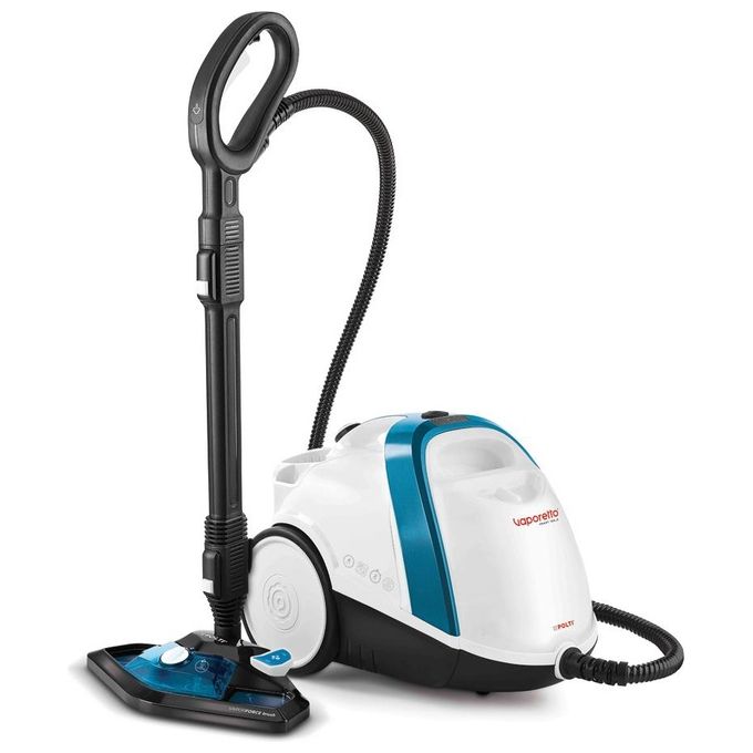 Polti PTEU0276 Vaporetto Smart 100 B Pulitore a Vapore 1500 W 4 bar 110 g-min autonomia illimitata colore Bianco Blu
