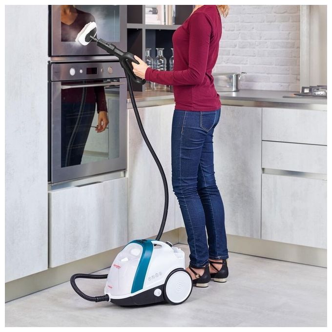 Polti PTEU0276 Vaporetto Smart 100 B Pulitore a Vapore 1500 W 4 bar 110 g-min autonomia illimitata colore Bianco Blu