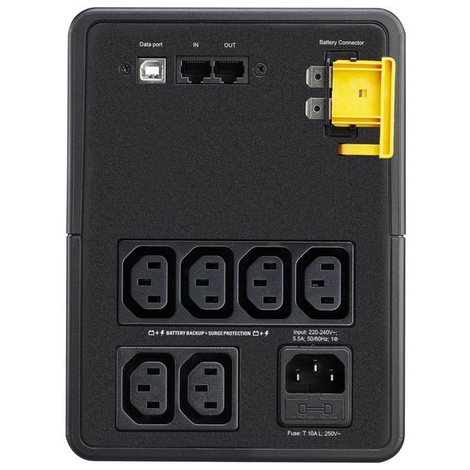 Apc Back Ups 1200 Va  Bx1200Mi, Batteria di Backup e Protezione dagli Sbalzi di Tensione, Gruppo di Continuita' con Avr, Protezione delle Linee Dati