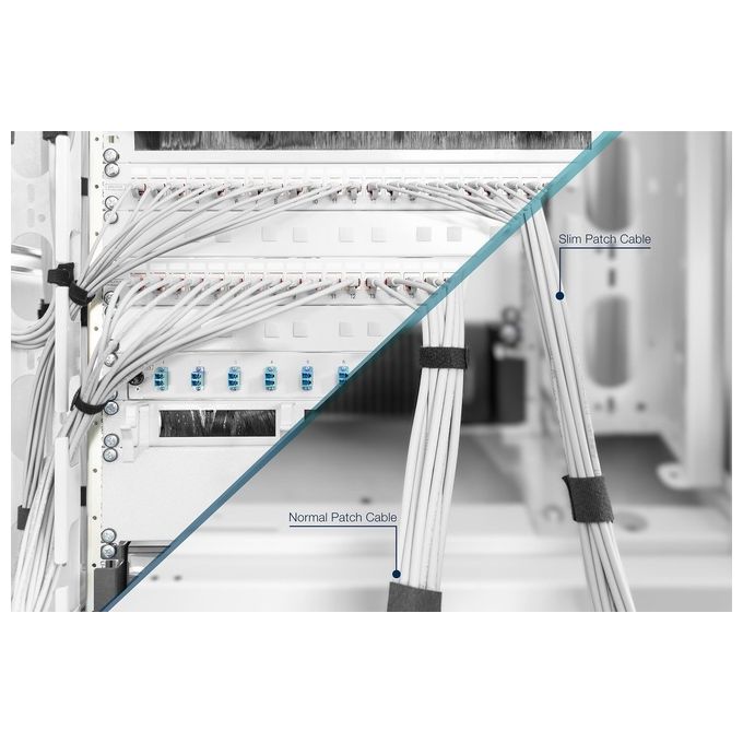 DIGITUS cavo rete categoria 6 non schermato utp lszh slim colore grigio mt 0,25