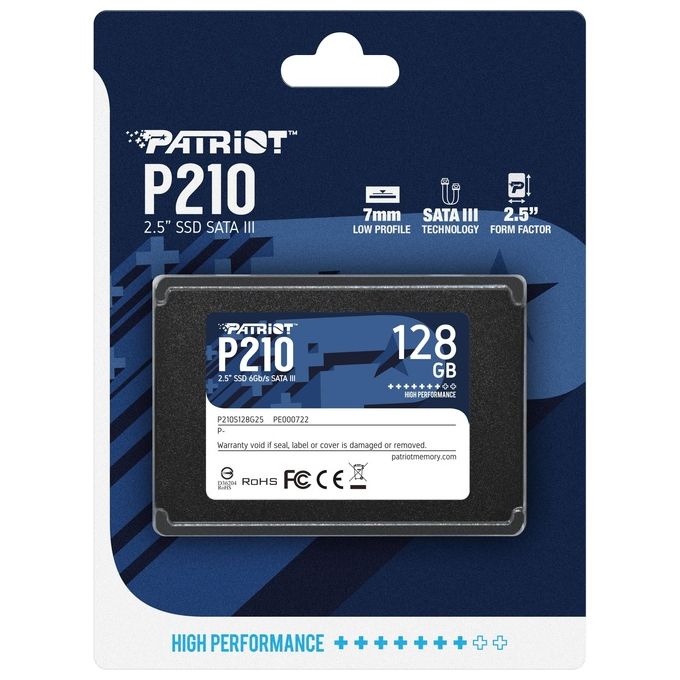 Patriot Memory P210 Unita' allo Stato Solido 2.5'' 128Gb Serial ATA III