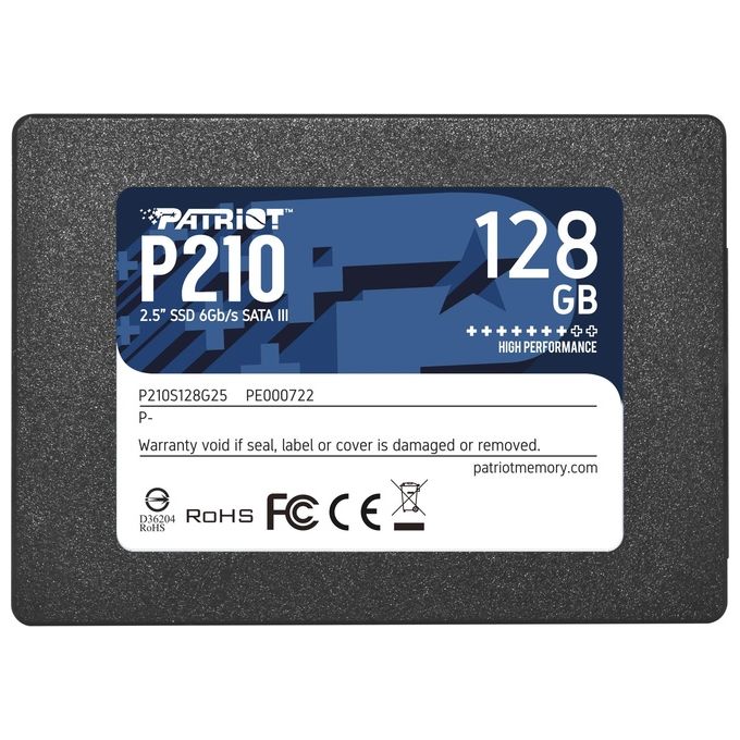 Patriot Memory P210 Unita' allo Stato Solido 2.5'' 128Gb Serial ATA III