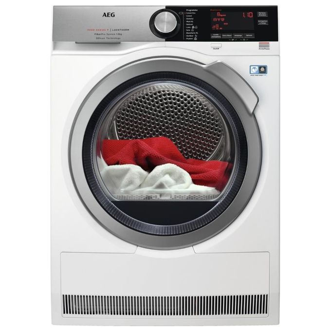 AEG T9DEC857D Serie 9000 Asciugatrice a Pompa di Calore Classe energetica A+++ Capacita' di carico 8 Kg Motore Inverter FiberPro con 3D Scan ProSense SensiDry AbsoluteCare