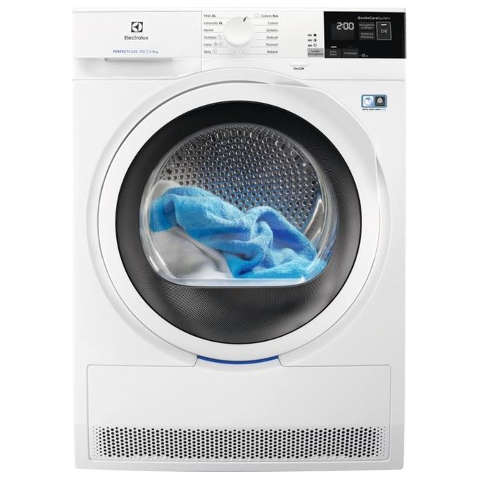 Electrolux EW8H492W Perfect Care 700 Asciugatrice a Pompa di Calore Classe energetica A++ Capacita' di carico 9 Kg Motore Inverter SensiCare System