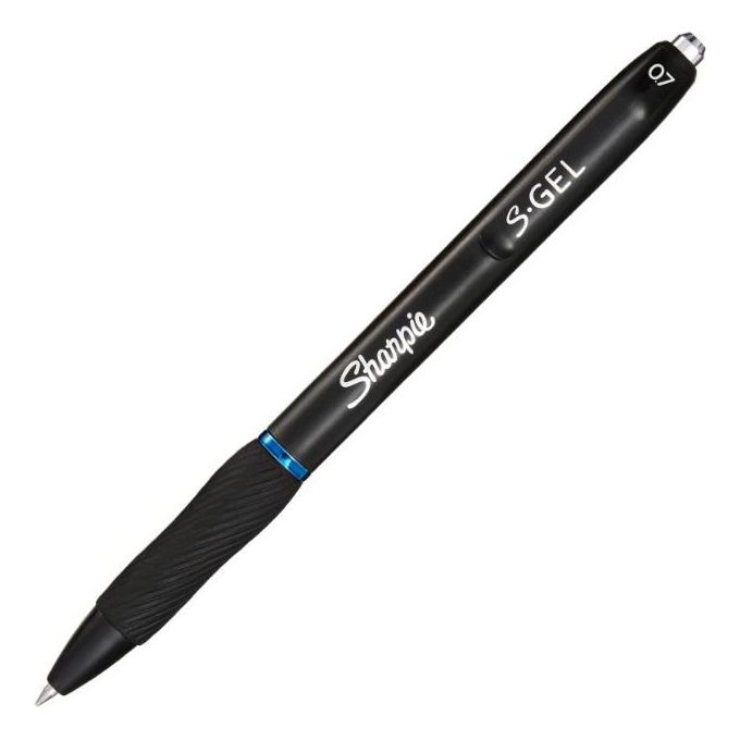 Sharpie S-Gel Penne Gel Punta Media 0.7mm Inchiostro Blu Confezione da 3