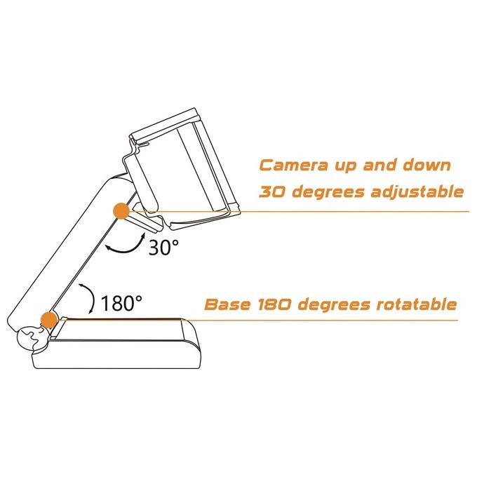 Conceptronic AMDIS02B Webcam 5mp 2592x1944 Pixel Usb 2.0 Nero
