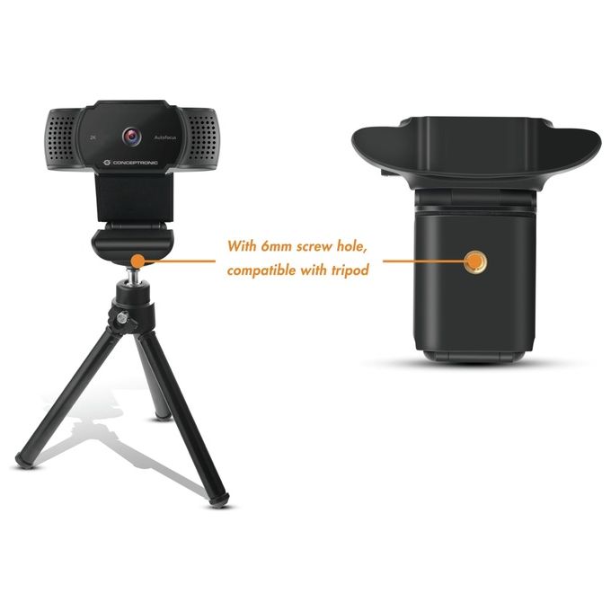 Conceptronic AMDIS02B Webcam 5mp 2592x1944 Pixel Usb 2.0 Nero