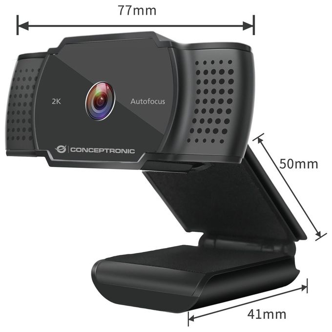 Conceptronic AMDIS02B Webcam 5mp 2592x1944 Pixel Usb 2.0 Nero