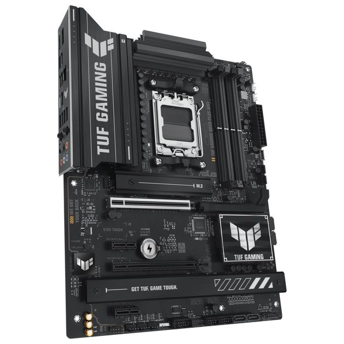 ASUS TUF Gaming B850-Plus WiFi Scheda Madre AMD ATX 1421 Fasi Alimentazione Slot DDR5 PCIe 5.0 Ready 3 slot M.2 WiFi 7 Ethernet Realtek 25 GB USB-C da 20 Gbps BIOS Flashback e Aura Sync