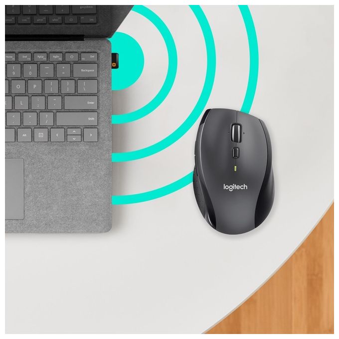 Logitech Marathon M705 Mouse Mano Destra Rf Wireless Ottico 1000 Dpi