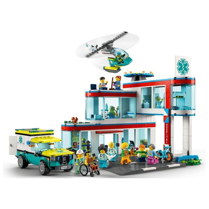 LEGO City Ospedale Set con ambulanza Giocattolo ed Elicottero di Soccorso