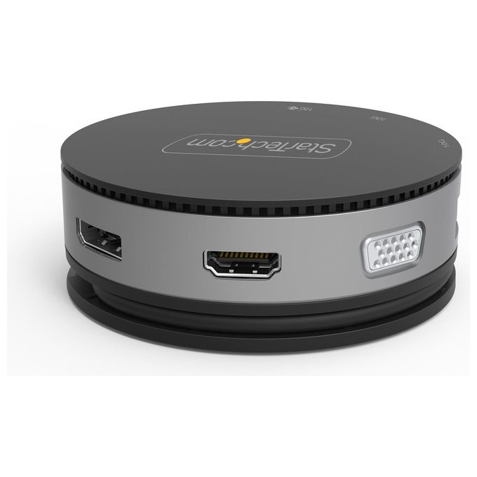 StarTech.com DKT31CHDVCM Adattatore Multiporta Usb-C Mini Docking Station Usb Tipo C a Hdmi-Displayport 4K 60Hz o VGA 75W Power Delivery