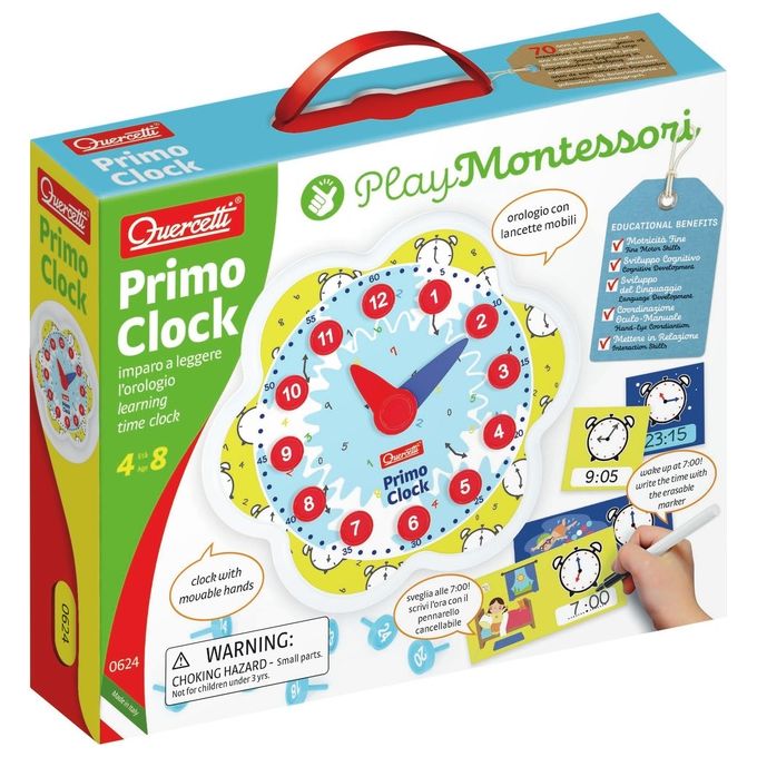 Quercetti Play Montessori Primo Clock