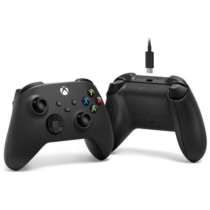 Microsoft Xbox Wireless Controller con Cavo Usb-C Analogico-digitale Nero