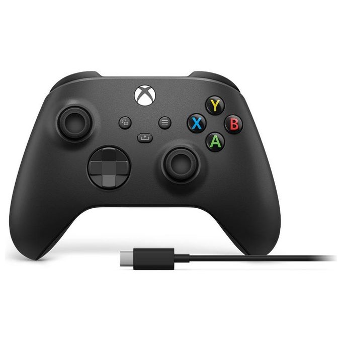 Microsoft Xbox Wireless Controller con Cavo Usb-C Analogico-digitale Nero