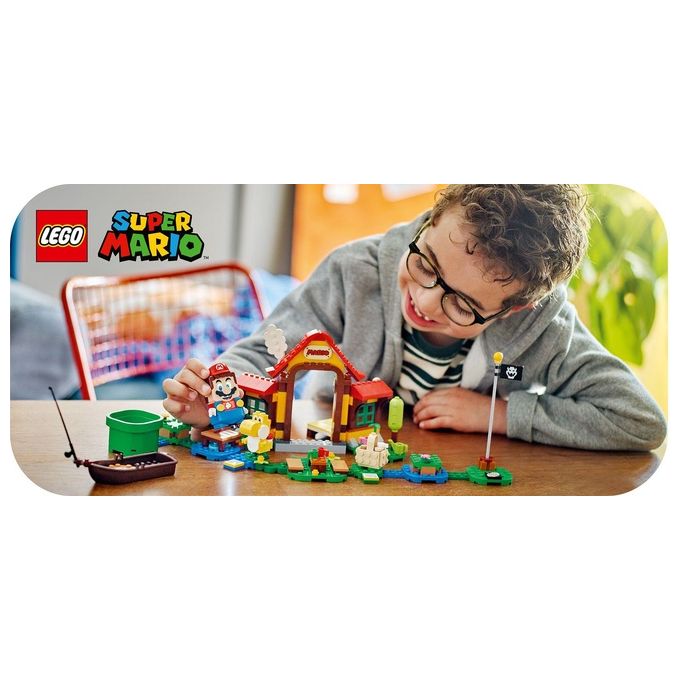 LEGO Super Mario 71422 – Picnic a Casa di Mario, Set di Espansione 259 Pezzi con Personaggi di Mario, Yoshi e Goomba, Eta' 6+
