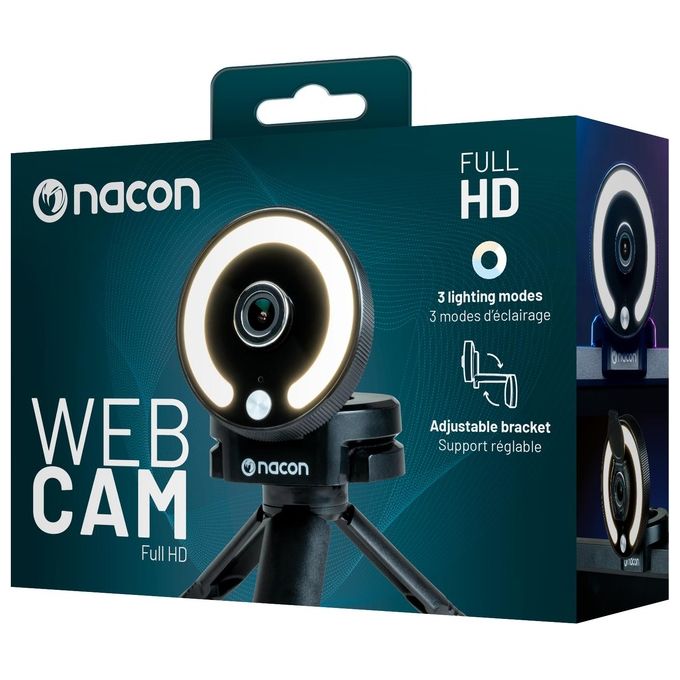 Nacon Webcam Streaming per Pc Game Nero
